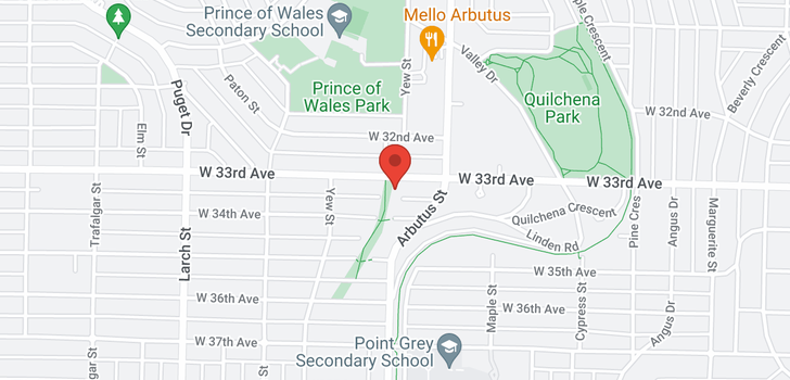 map of 2146 W 33RD AVENUE